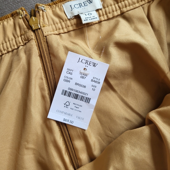 J. Crew Corduroy Button Front Mini Skirt Size 10 - Picture 11 of 13